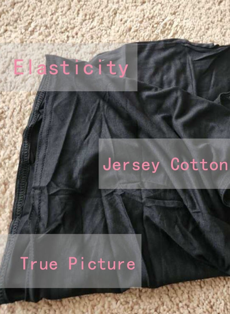 1PC Women Solid Color Hijab,Adjustable Styles, Stretch Headband Turban, Soft Breathable Cotton Fabric Comfortable For Daily Headscarf - Image 4